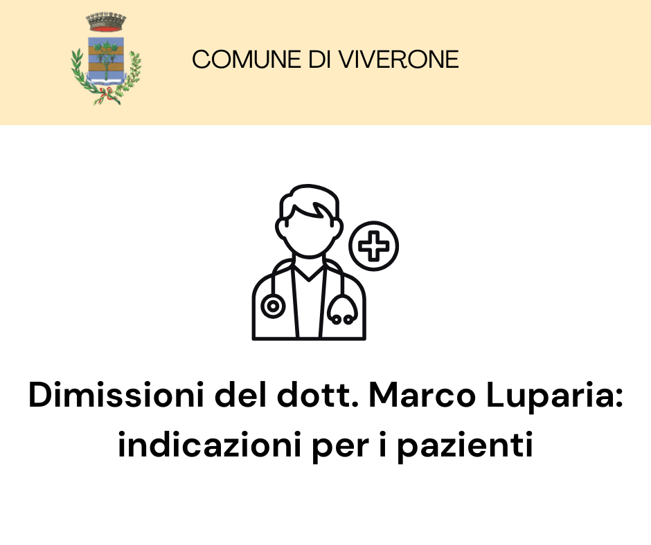 dimissioni dott. Luparia