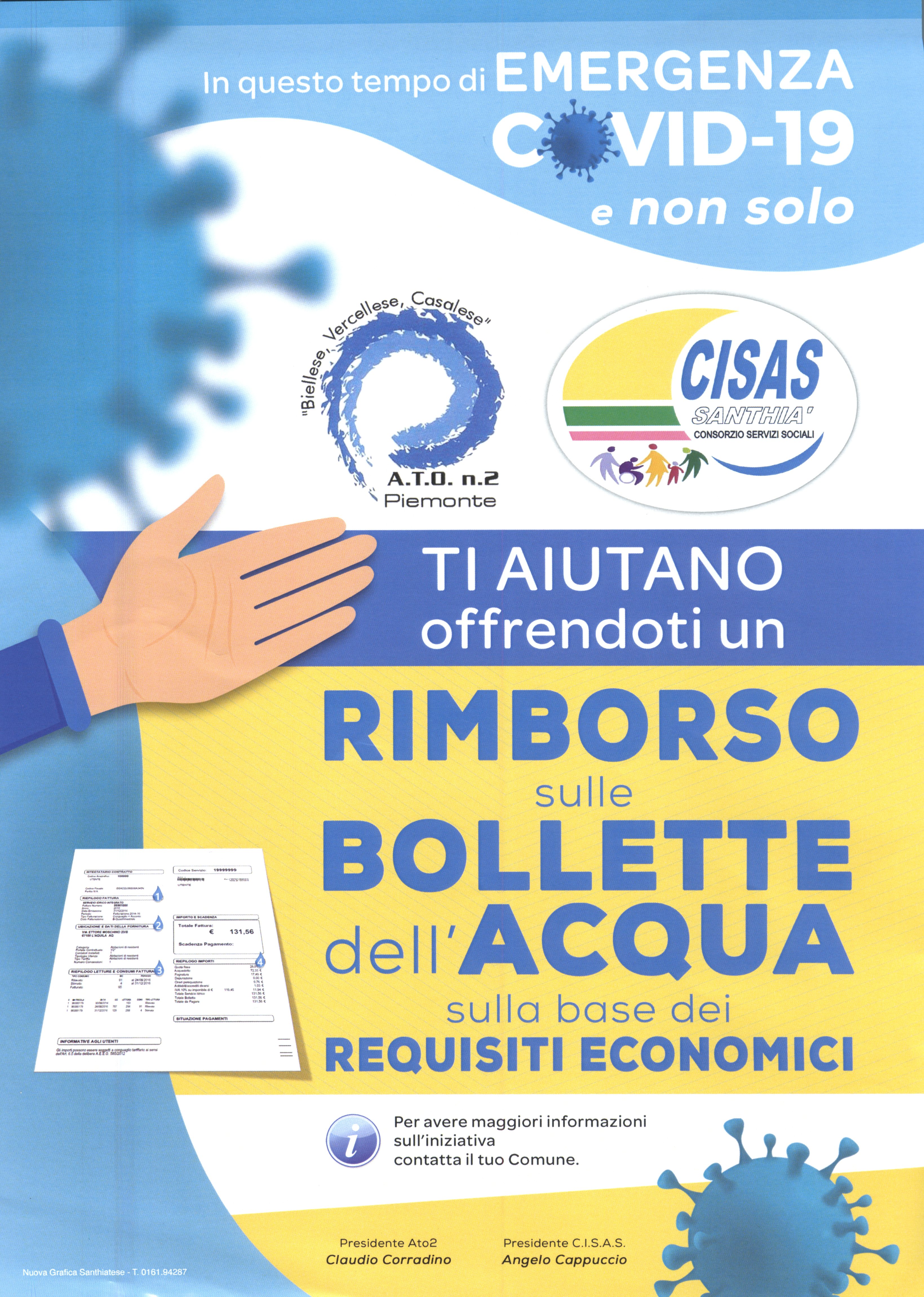 rimborso sulle bollette dell'acqua