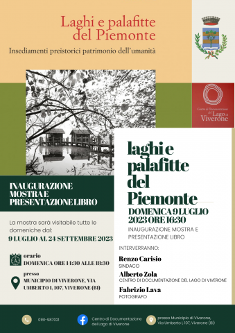 Laghi e palafitte del Piemonte, inaugurazione mostra e presentazione libro 