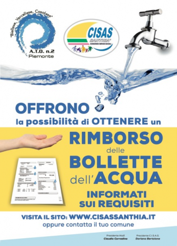 CONTRIBUTI PER L'AGEVOLAZIONE DEL PAGAMENTO DELLE BOLLETTE DEL SERVIZIO IDRICO INTEGRATO