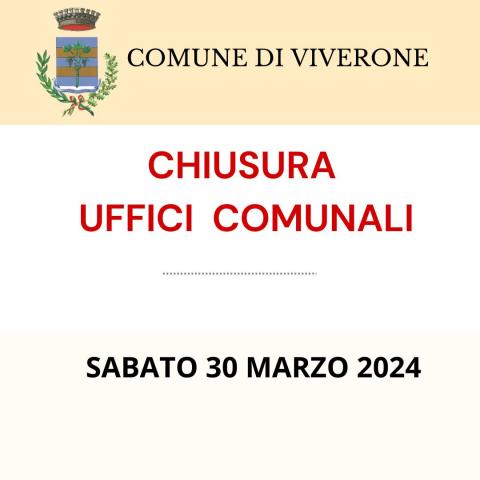 Chiusura uffici Comunali