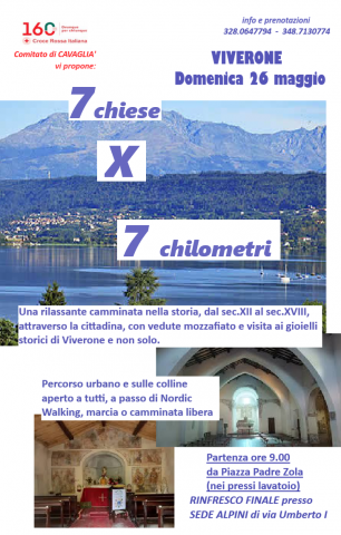 La Croce Rossa di Cavaglià organizza la passeggiata “7 chiese per 7 chilometri”
