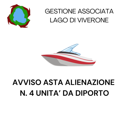 Avviso di asta per alienazione n. 4 unità da diporto rimosse